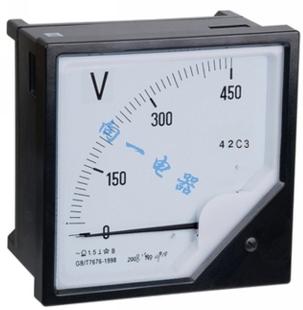42c3-v 板表/指针直流电压测量仪器仪表 直流电压表 120*120