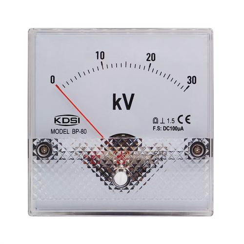 供应kdsi指针式直流电压表bp80dc100ua30kv机械电工仪表